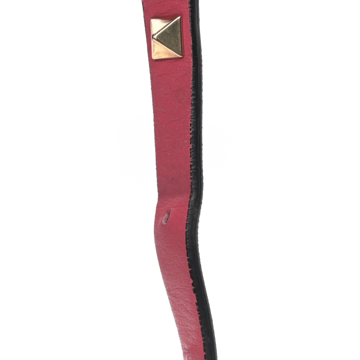 Calfskin Rockstud Camera Crossbody Bag Deep Rose