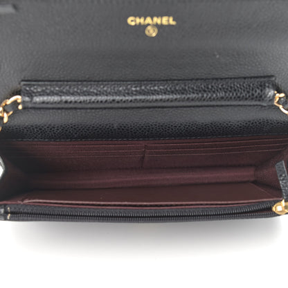 Chanel Caviar Quilted Wallet On Chain WOC Black 5 of 13