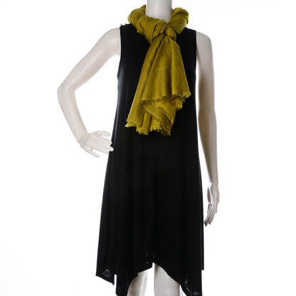 Hermes Silk Cashmere Fringe Stole Green 2 of 5