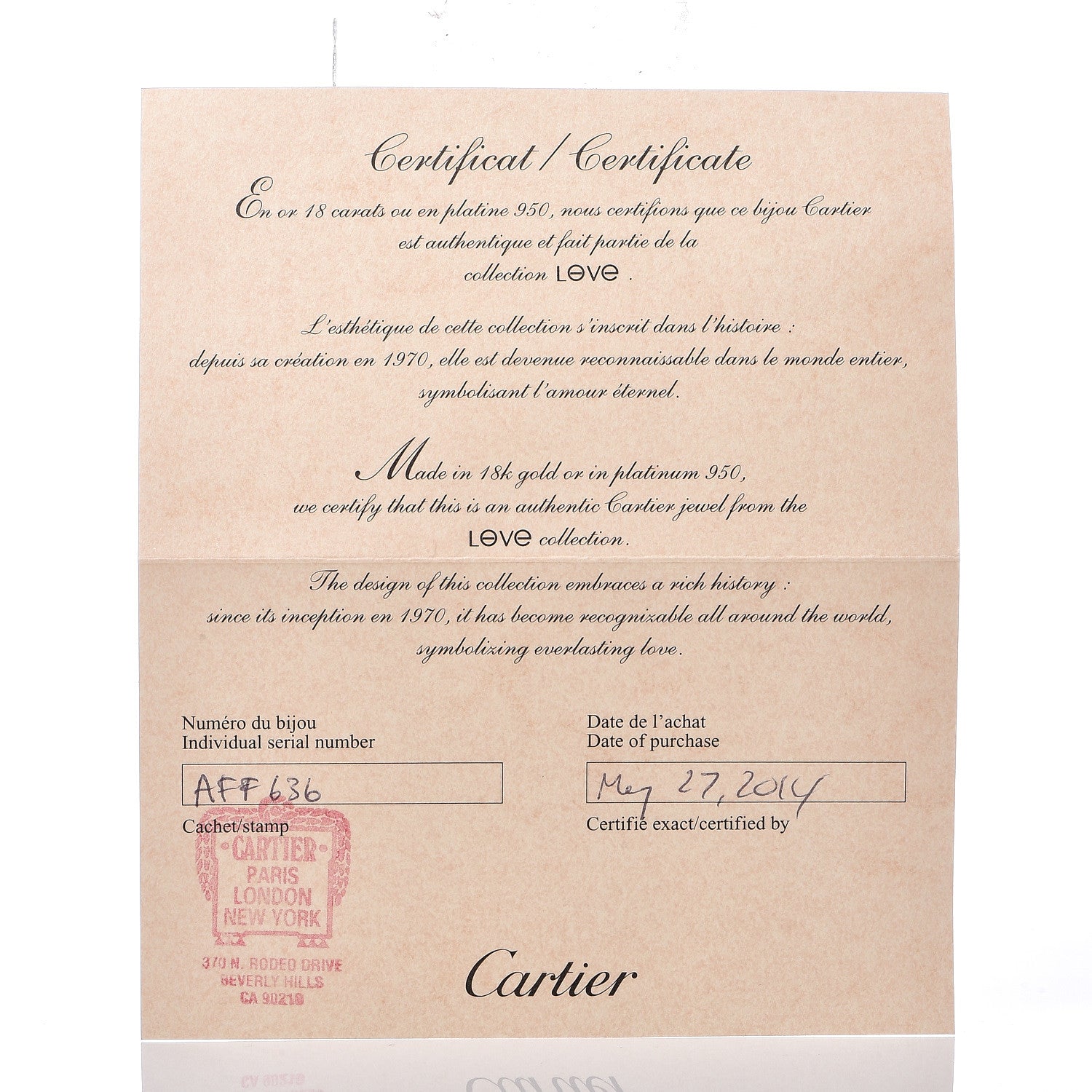Cartier 18K White Gold 5.5mm LOVE Ring 59 8.75 6 of 6
