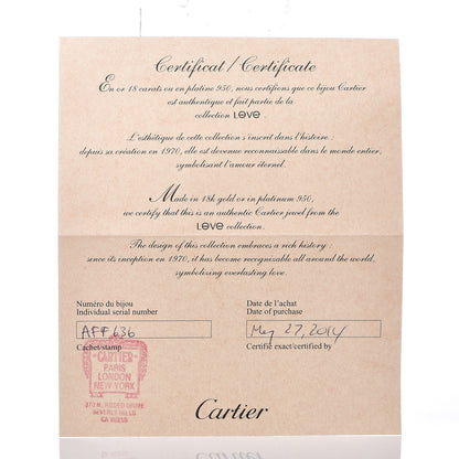 Cartier 18K White Gold 5.5mm LOVE Ring 59 8.75 6 of 6