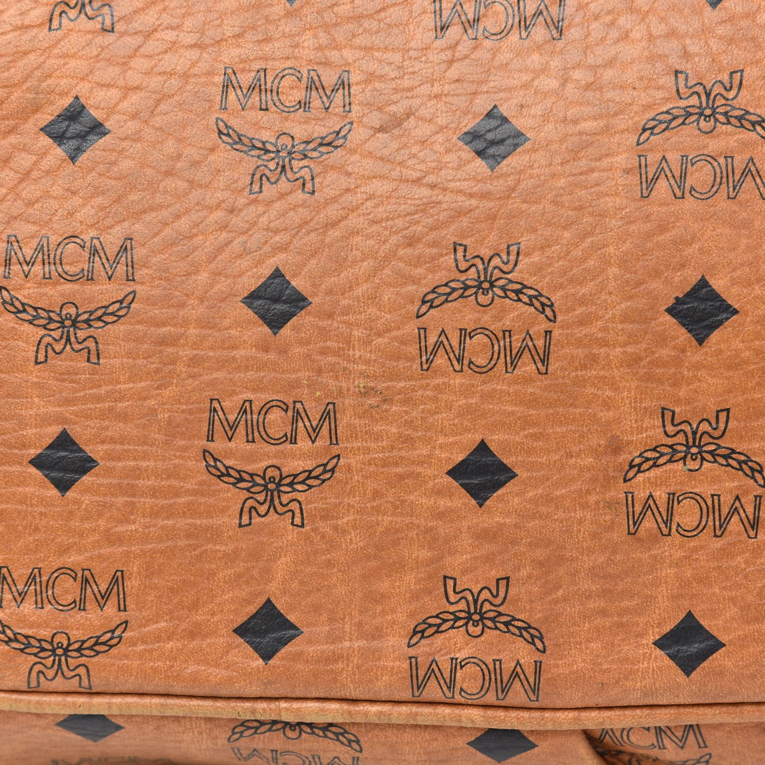 MCM Visetos Medium Essentials Shopper Tote Cognac 9 of 16