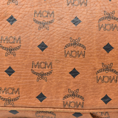 MCM Visetos Medium Essentials Shopper Tote Cognac 9 of 16