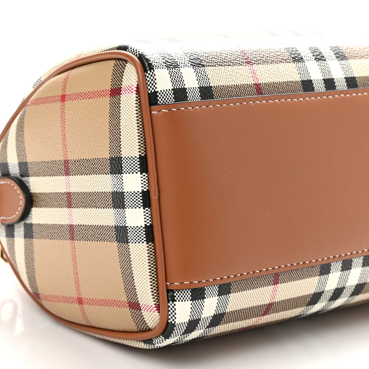 Vintage Check Mini Bowling Bag Briar Brown