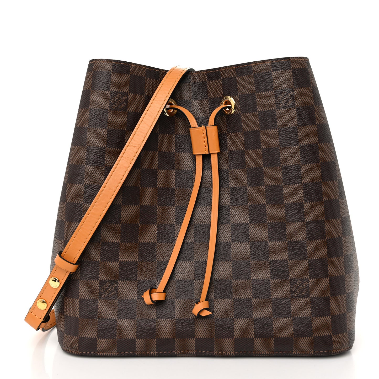 Damier Ebene Neonoe MM Safran