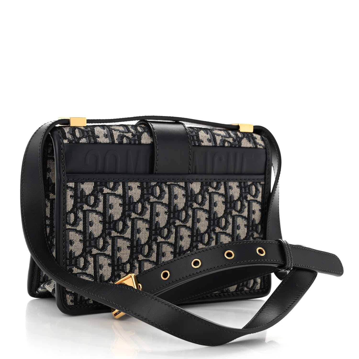 Christian Dior Oblique 30 Montaigne Flap Bag Blue 3 of 9