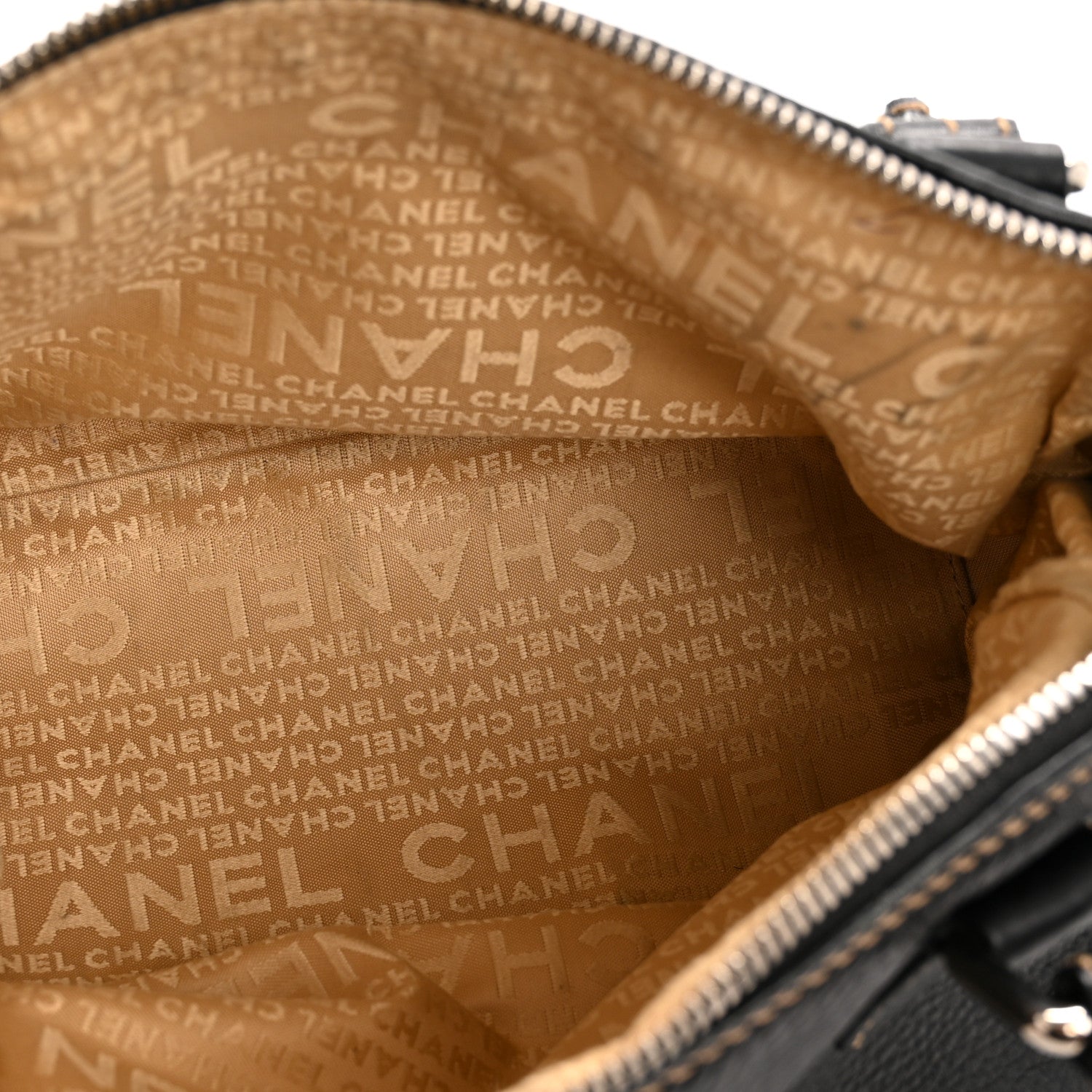 Chanel Calfskin Small Tassel Bowler  Black 5 of 15