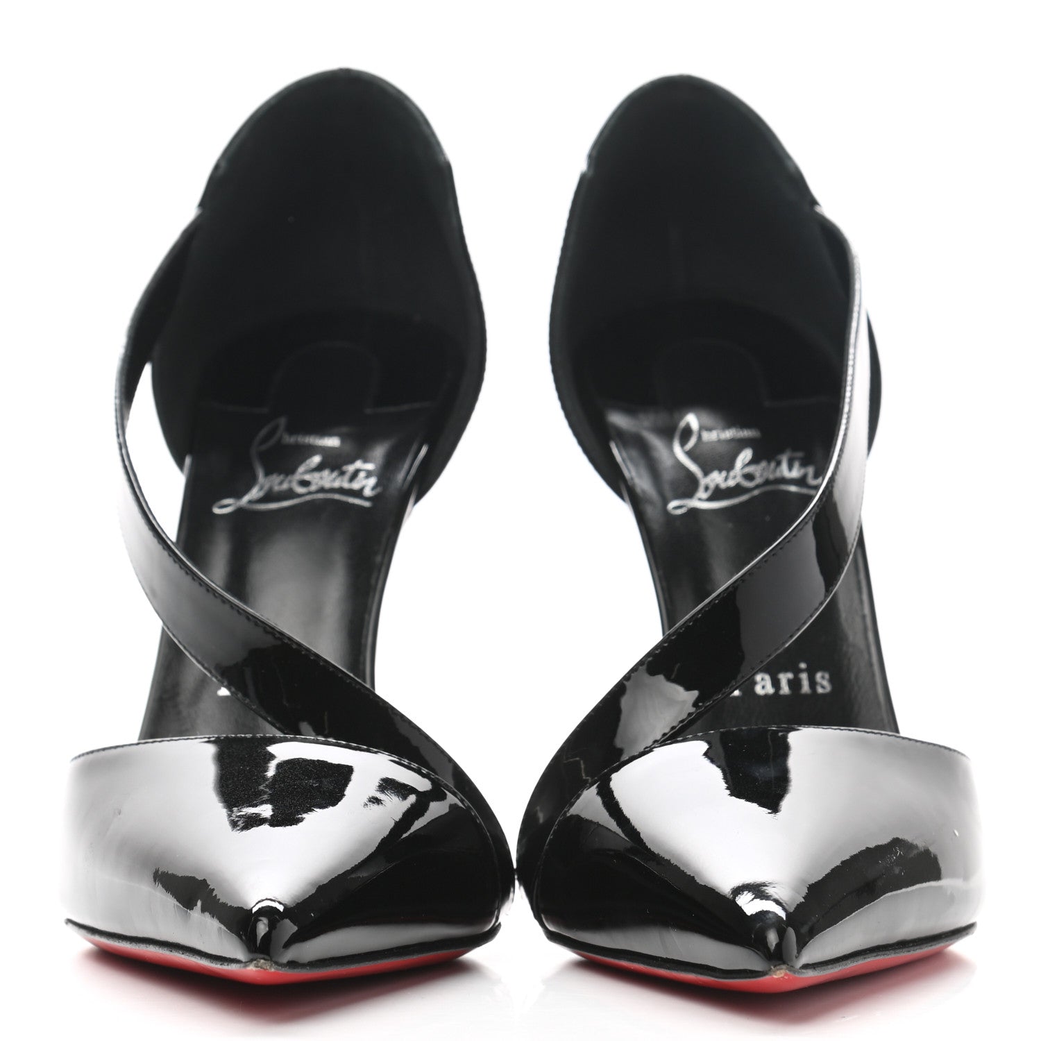 Christian Louboutin Patent Astrid 100 Pumps 38.5 Black 2 of 7