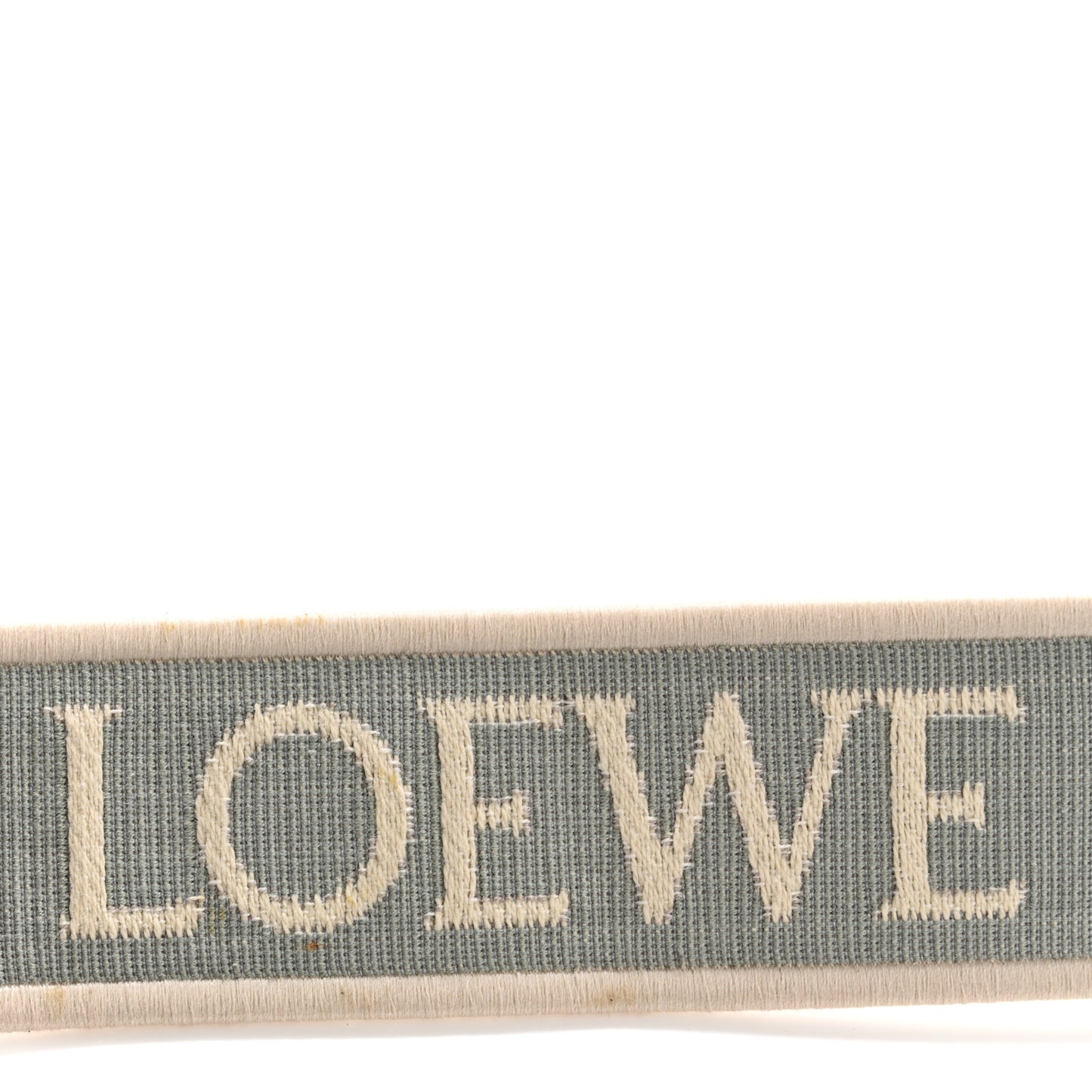 Calfskin Jacquard Anagram Luna Strap Ash Grey