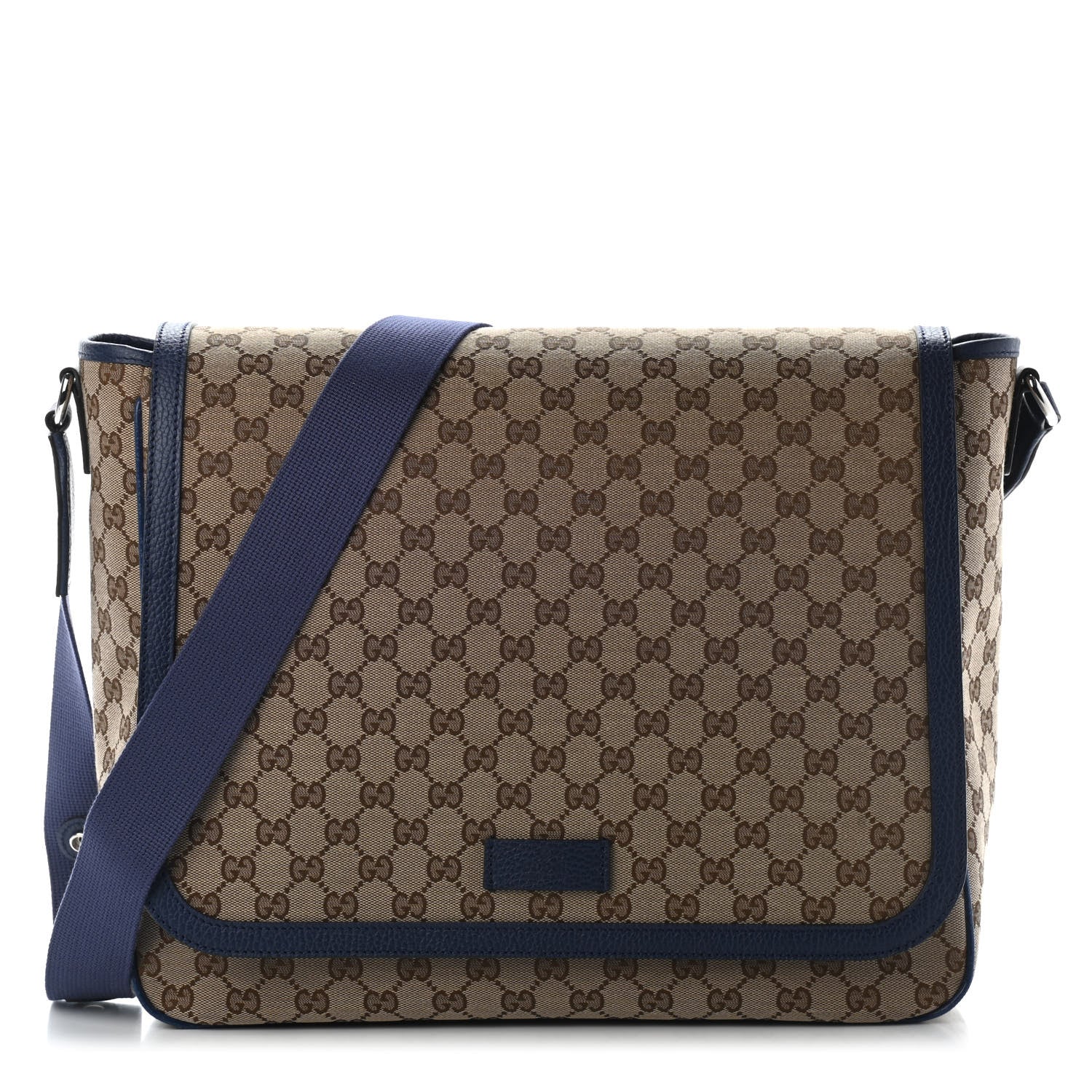 Gucci Monogram Convertible Diaper Bag Blue 1 of 9