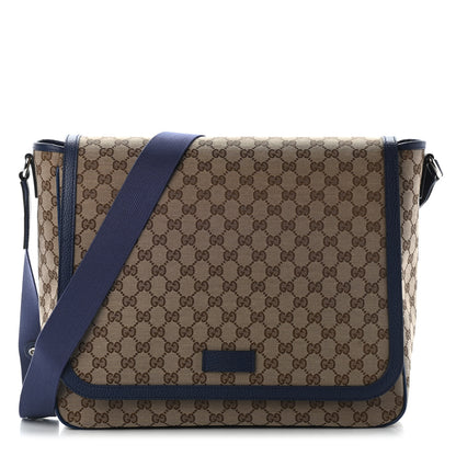 Gucci Monogram Convertible Diaper Bag Blue 1 of 9