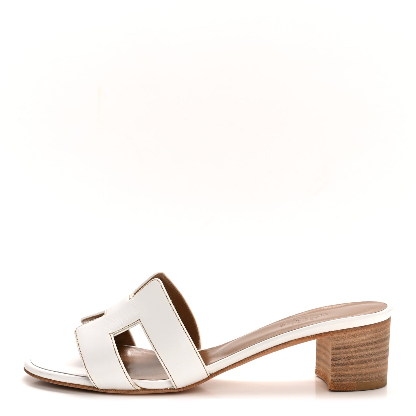 Calfskin Oasis Sandals 35 White