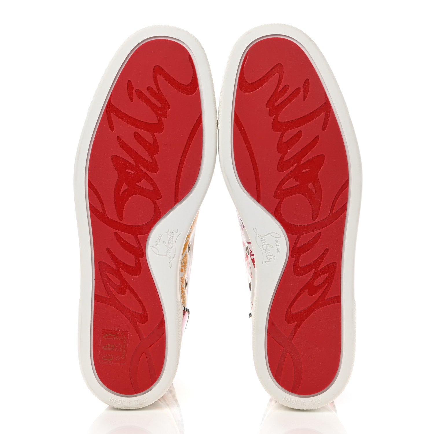 Christian Louboutin Patent Graffiti Rantus Orlato Sneakers 41 White Multicolor 5 of 11