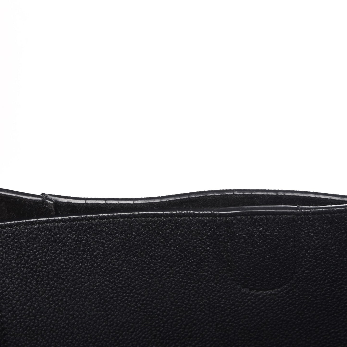 Soft Grained Calfskin Sangle Bucket Bag Black