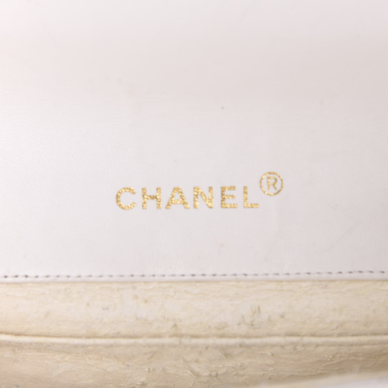 Chanel Calfskin Diamond Double Stitch Flap White 8 of 22