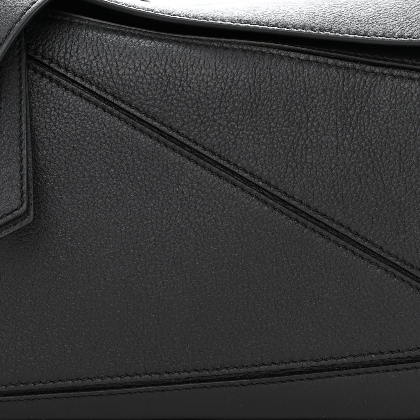 Calfskin Small Puzzle Bag Black