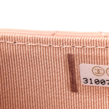 Chanel Lambskin Quilted Flap Card Holder On Chain Light Pink 8 of 12
