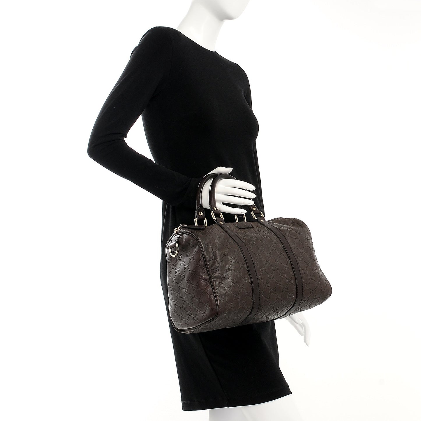 Guccissima Medium Joy Boston Dark Brown