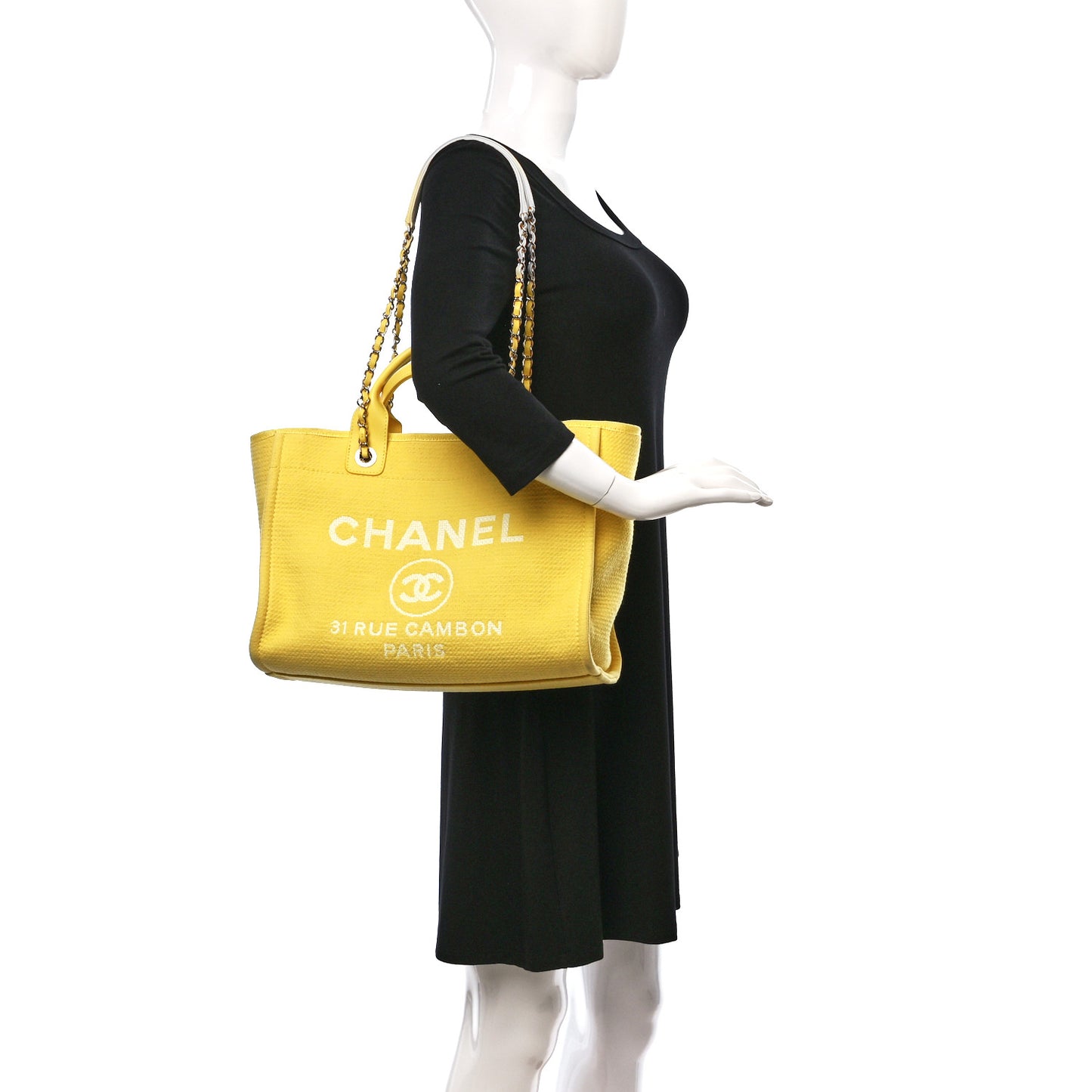 Mixed Fibers Small Deauville Tote Yellow