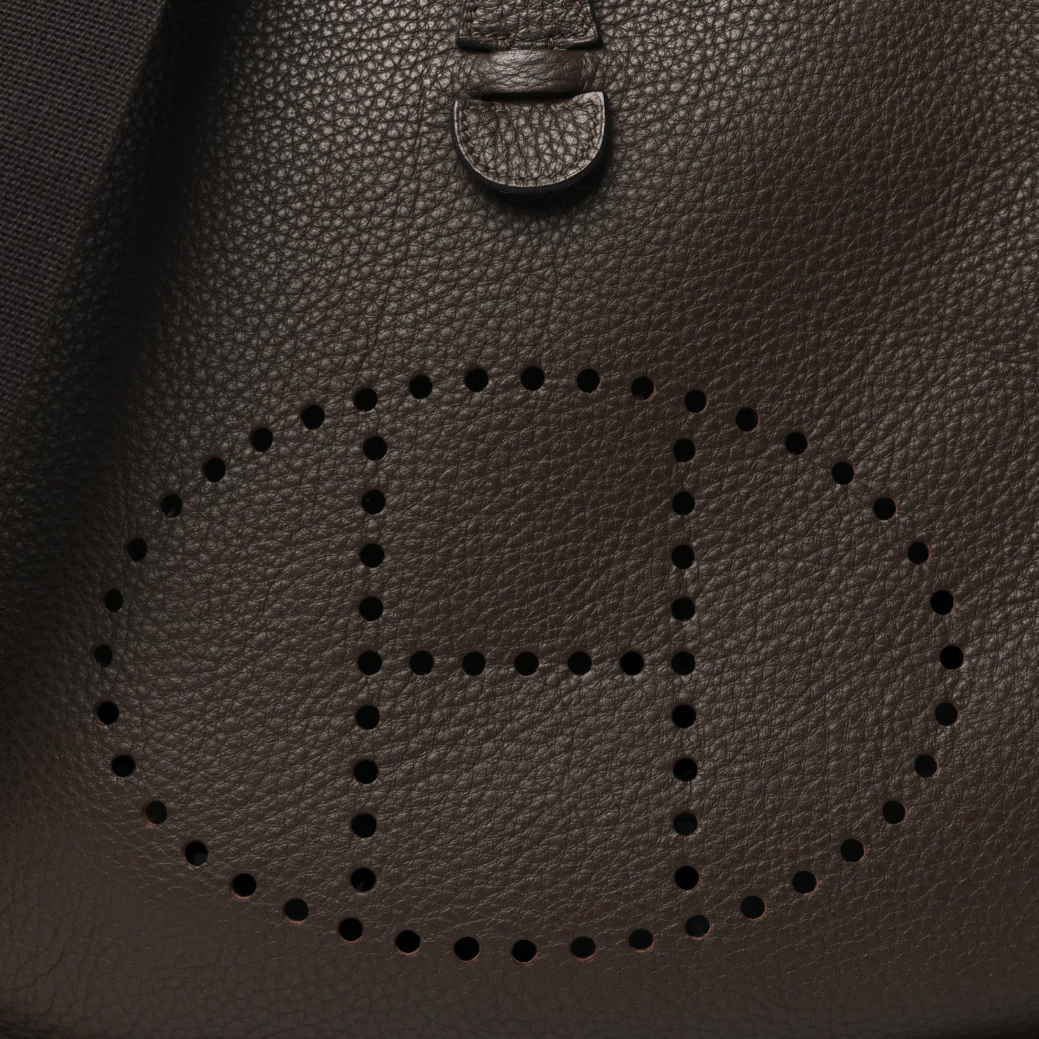 Hermes Taurillon Clemence Evelyne II PM Chocolate 8 of 10