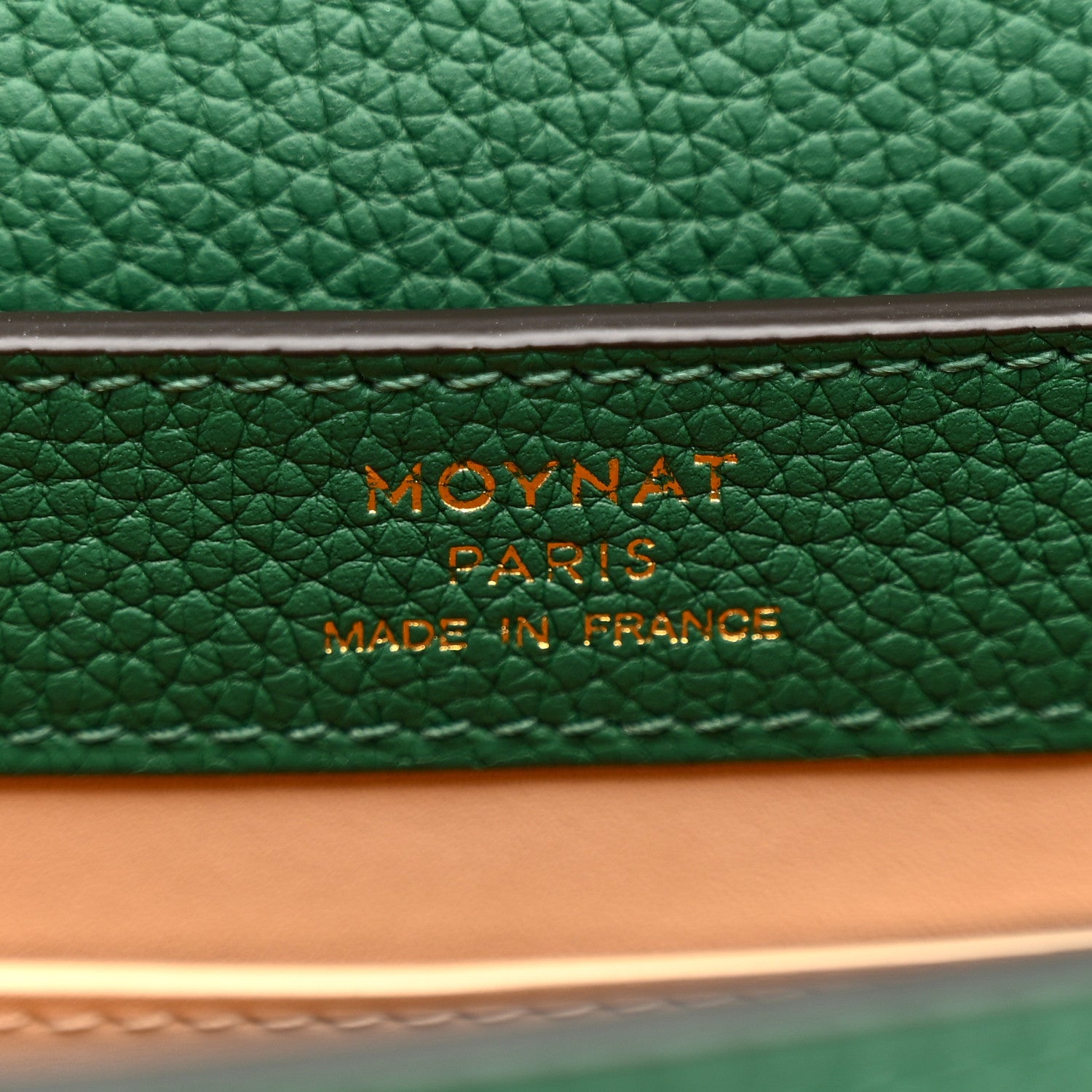 Moynat Taurillon Blush Rejane BB Emerald 6 of 10