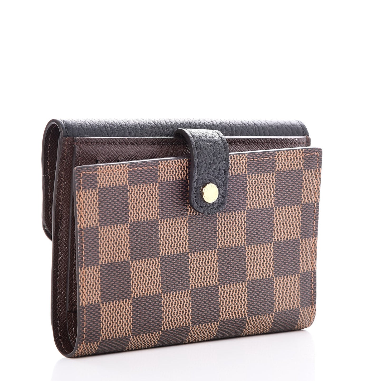 Damier Ebene Normandy Compact Wallet Black