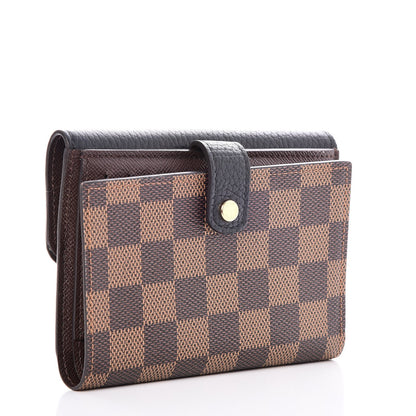 Louis Vuitton Damier Ebene Normandy Compact Wallet Black 3 of 8