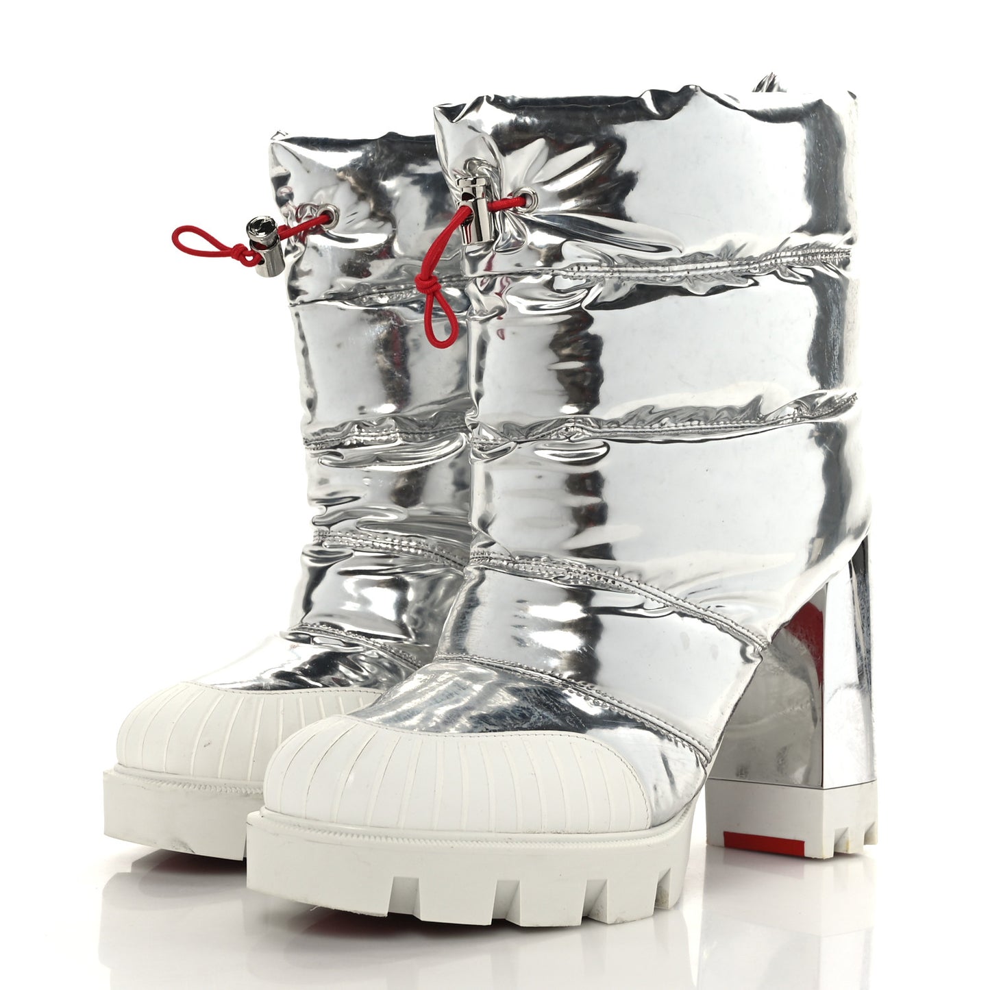 Metallic Oriona Lug 100 Boots 37.5 Silver