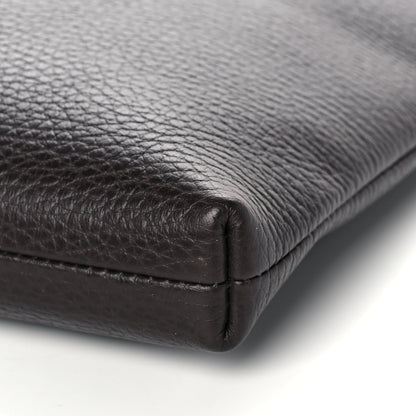 Gucci Grained Calfskin Zip Wristlet Pouch Brown 6 of 11