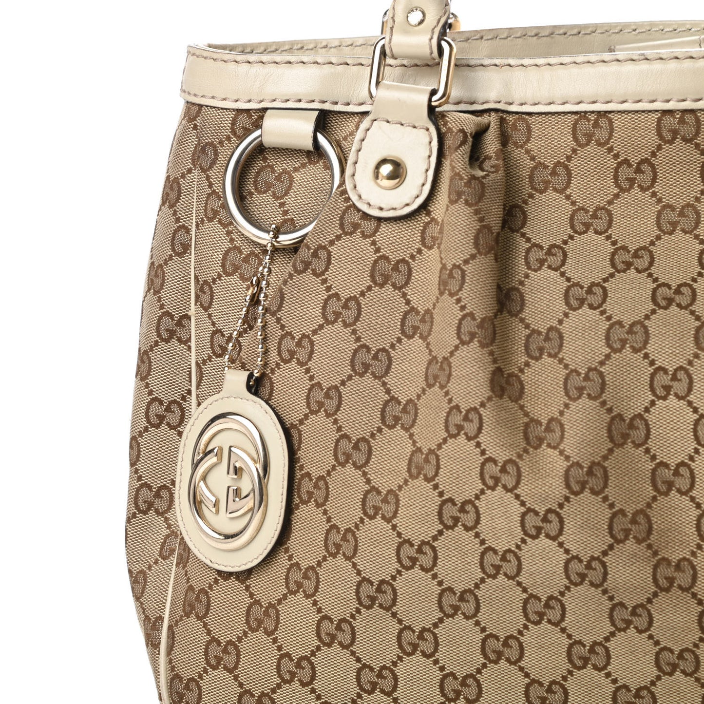 Monogram Medium Sukey Top Handle Tote Off White