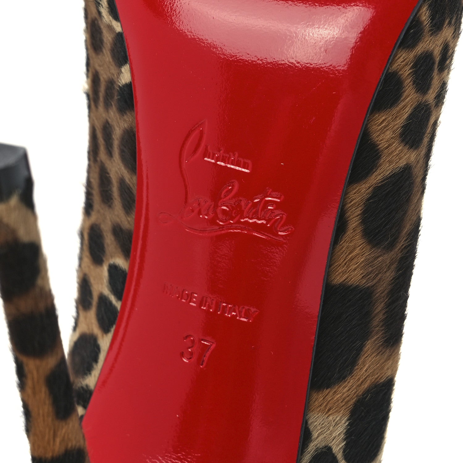 Christian Louboutin Jaguar Pony Hair So Kate 120 Pumps 37 Brown 6 of 7