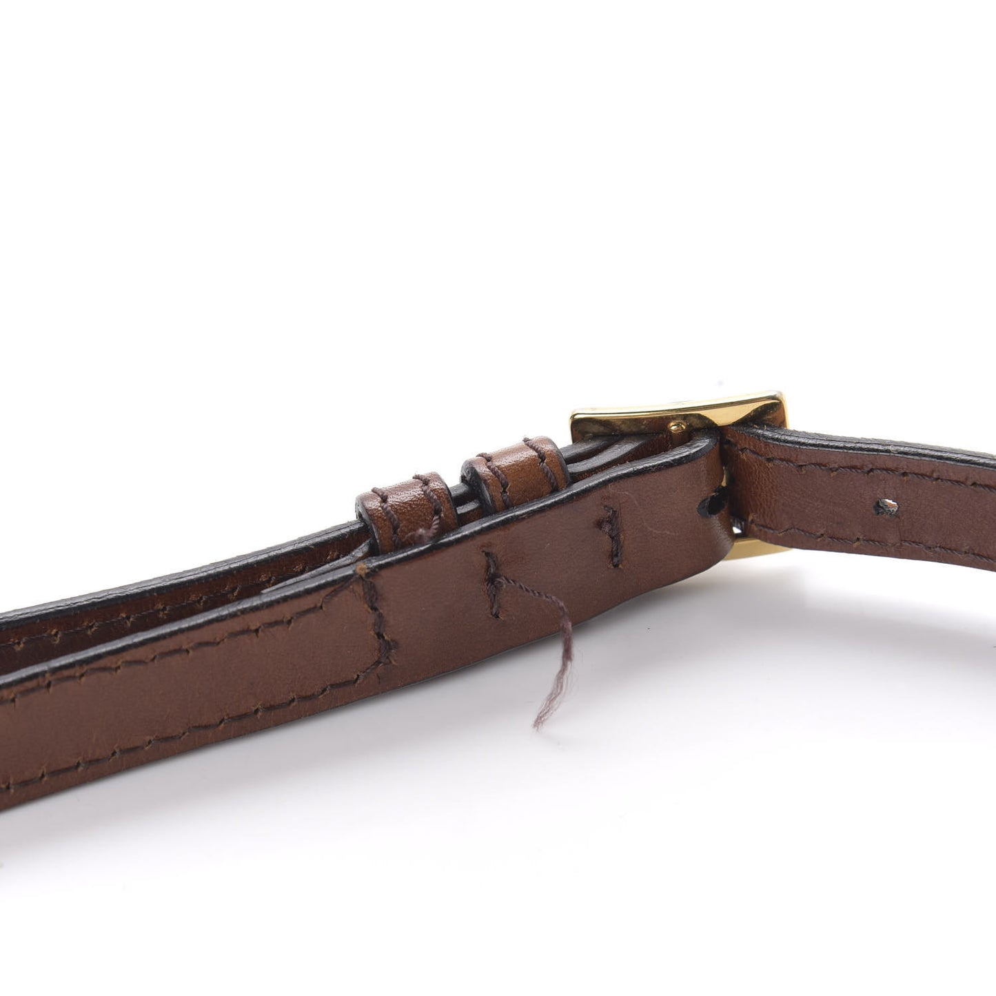House Check Bridle Calfskin Mini Parmoor Clutch Bag Dark Tan