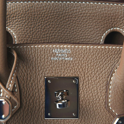 Hermes Togo Birkin 30 Etoupe 8 of 12