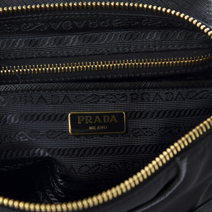Prada Tessuto Nylon Saffiano Crossbody Bag Black 8 of 10