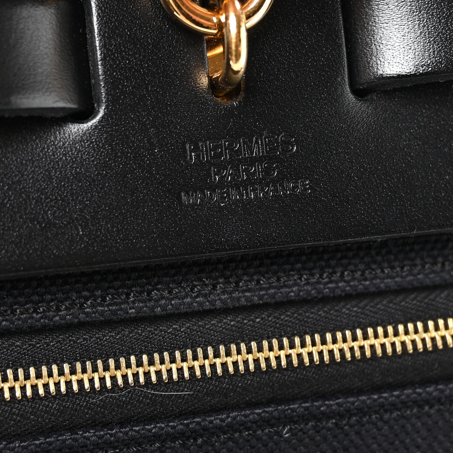 Hermes Military Toile Vache Hunter Herbag Zip Retourne 31 PM Black 7 of 12