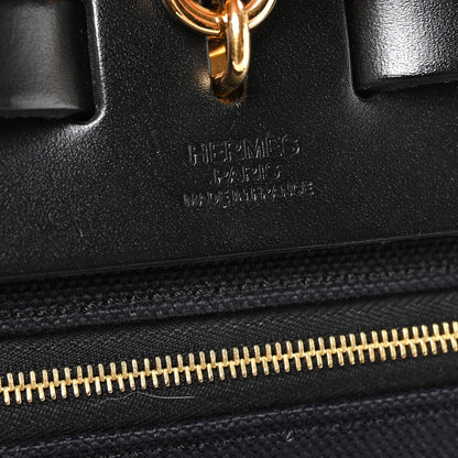 Hermes Military Toile Vache Hunter Herbag Zip Retourne 31 PM Black 7 of 12