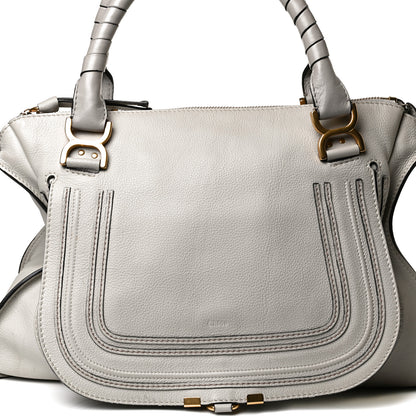Chloe Calfskin Large Marcie Satchel Dove 16 of 38