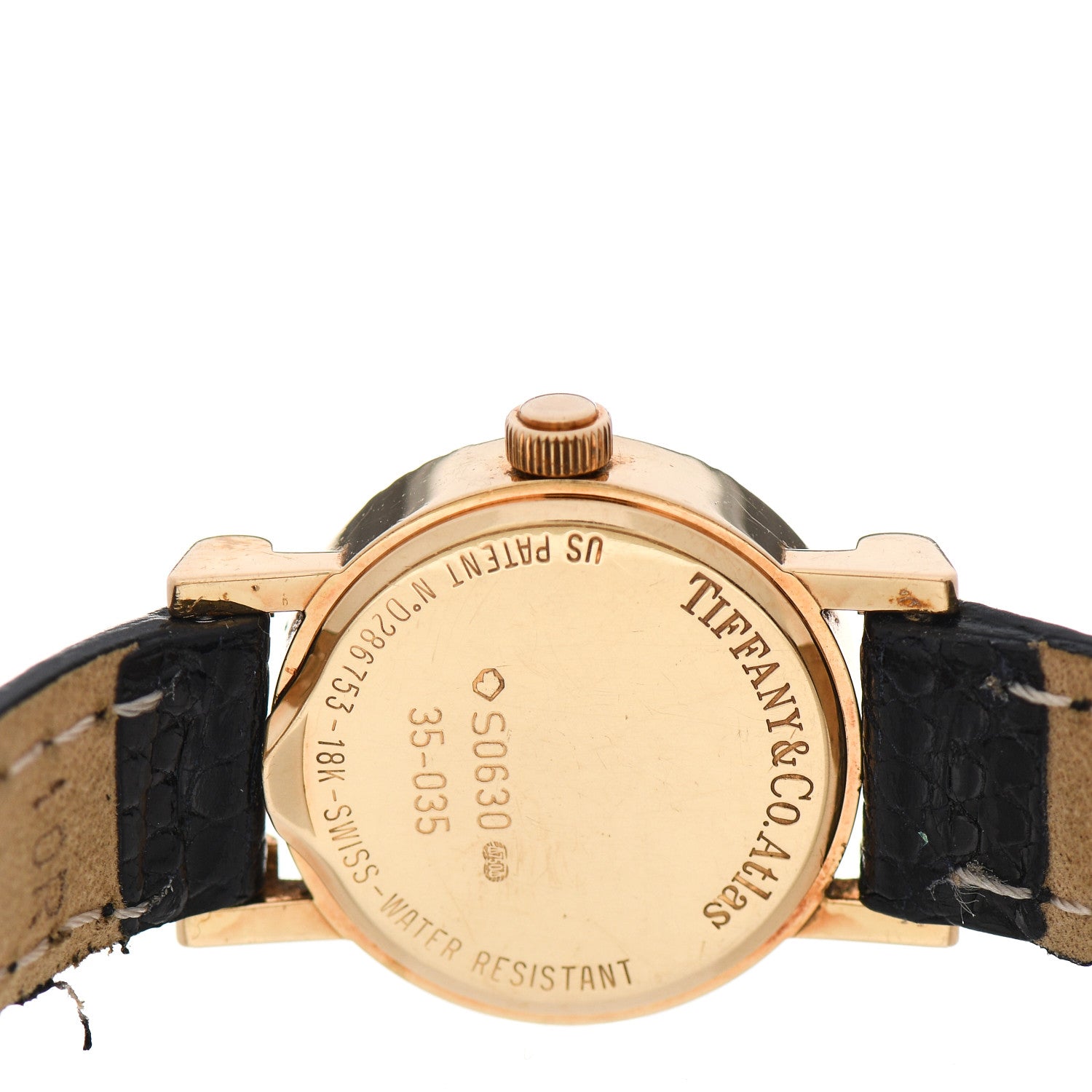 Tiffany 18K Yellow Gold Lizard 24mm Atlas Quartz Watch Gold 4 of 5