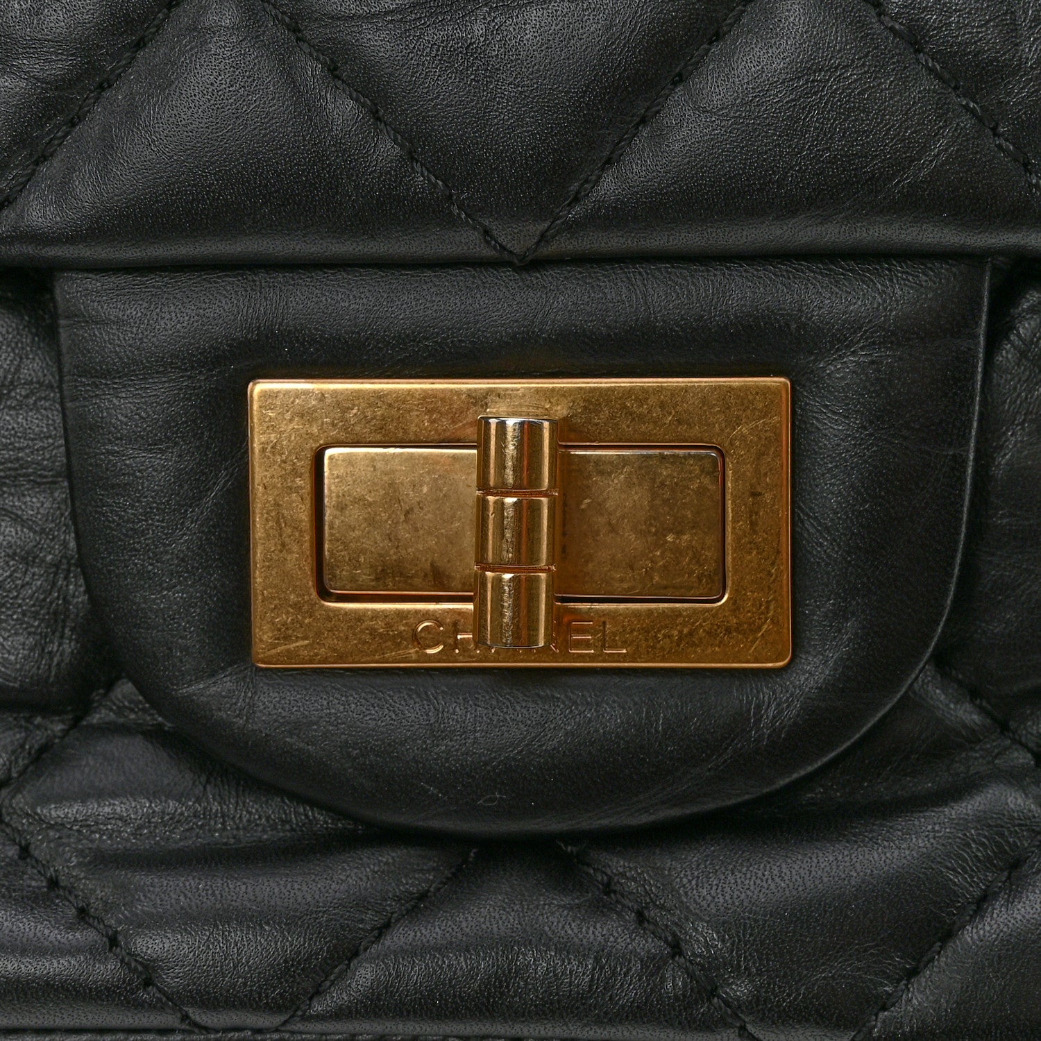 Chanel Aged Calfskin Quilted 2.55 Reissue 227 Flap Black 11 of 12