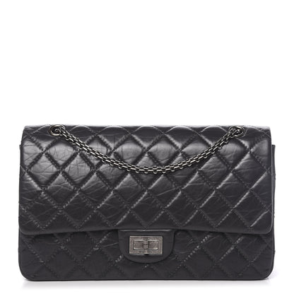 Chanel Aged Calfskin Quilted 2.55 Reissue 227 Flap Dark Grey 1 of 10