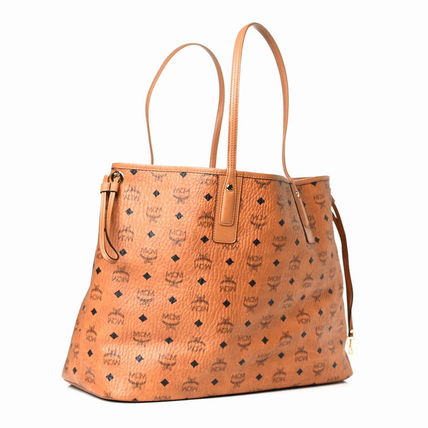Visetos Large Liz Reversible Shopper Tote Cognac