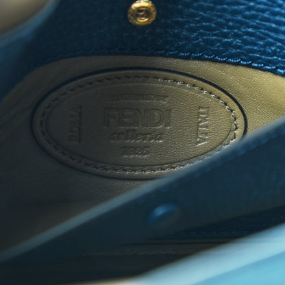 Fendi Cuoio Romano Selleria Baguette Dark Blue 6 of 9