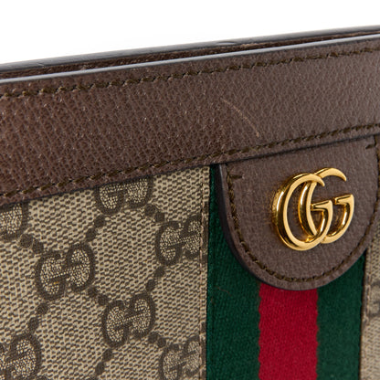 Gucci GG Supreme Monogram Web Small Ophidia Chain Shoulder Bag Brown 12 of 12