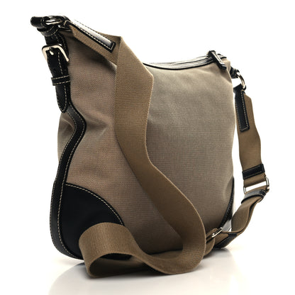 Prada Jacquard Logo Small Flat Messenger Bag Corda Bruciato 3 of 10