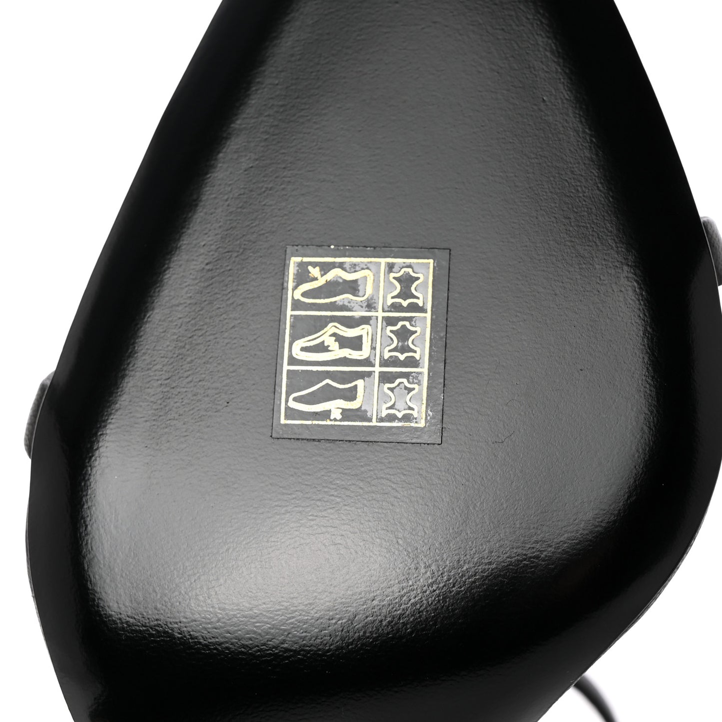 Patent Calfskin Opyum 110 Sandals 37.5 Black