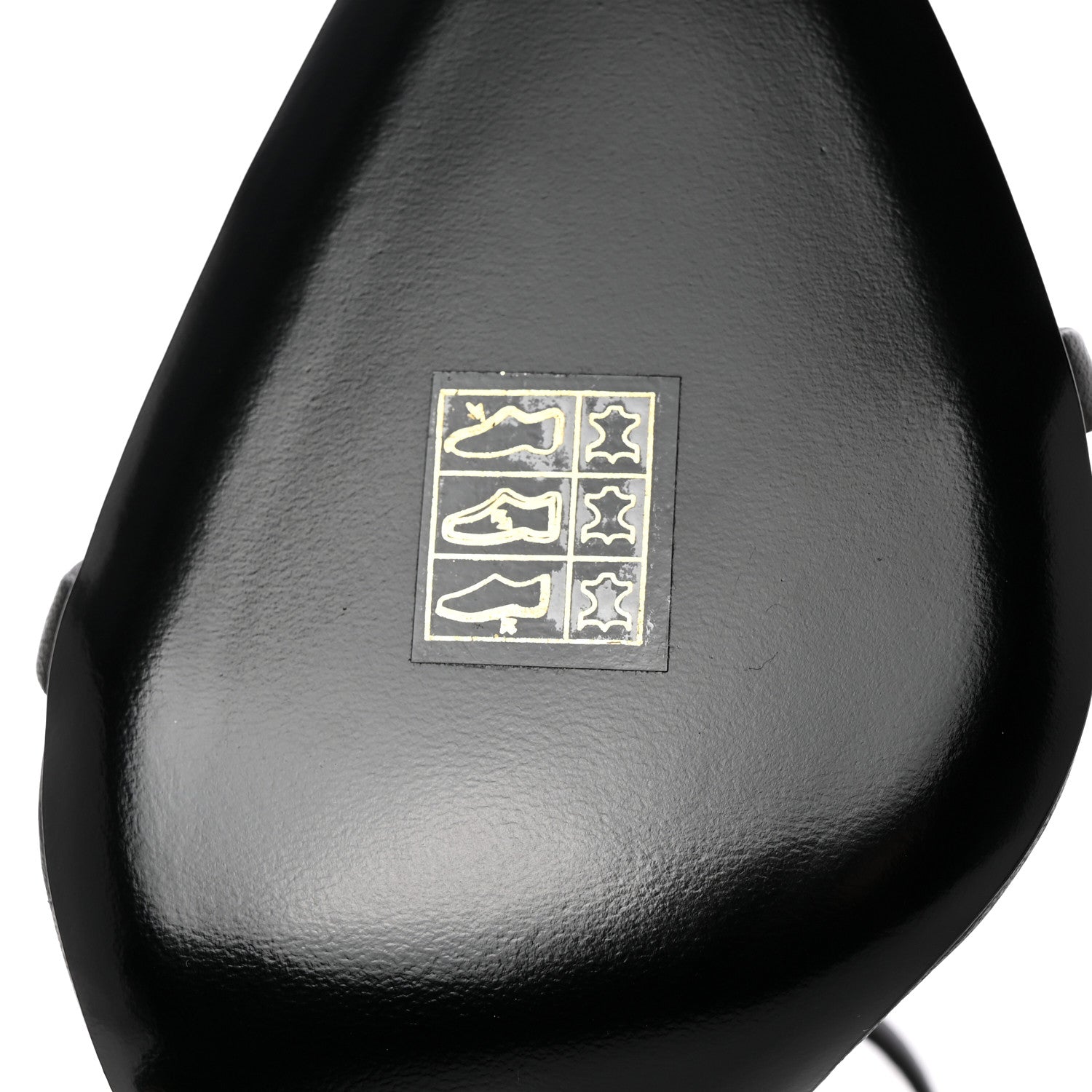Saint Laurent Patent Calfskin Opyum 110 Sandals 37.5 Black 8 of 14