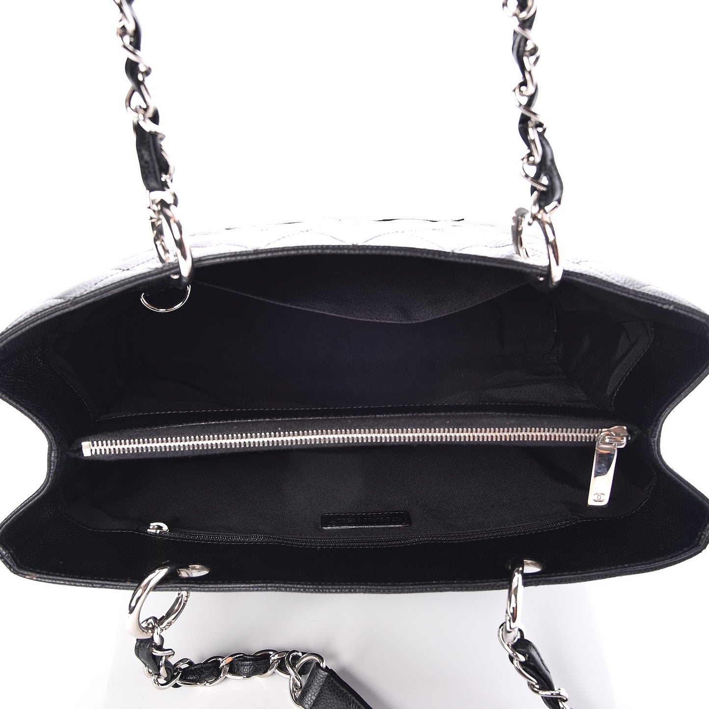 Caviar Quilted Grand Shopping Tote GST Black