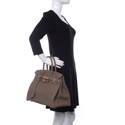 Hermes Togo Birkin 35 Etoupe 2 of 12