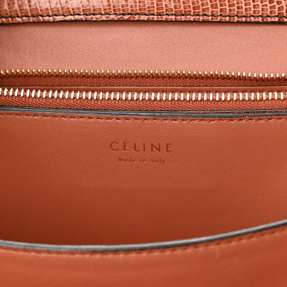 Celine Lizard Medium Classic Box Flap Bag Cognac 6 of 7