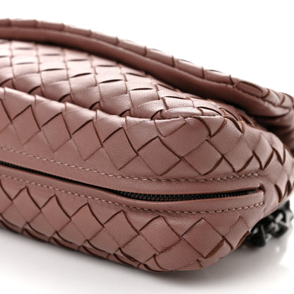 Bottega Veneta Nappa Intrecciato Small Chain Crossbody Dusty Rose 13 of 18